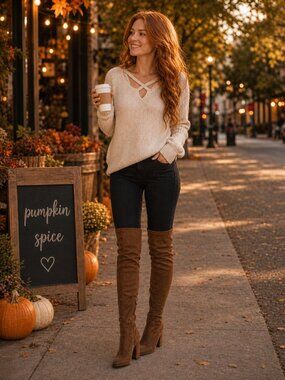 Aeropostale Creamy Beige/ Gold Flecks Women’s V Neck Sweater – Size L